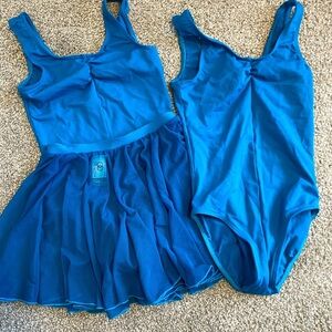 Set of 3 Mondor Royal Academy of Dance Sleeveless Leotard & Mesh Skirt Size 12